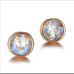 3/$30 Rhinestone Geometric Round Stud Earrings